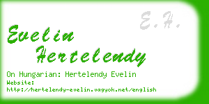 evelin hertelendy business card